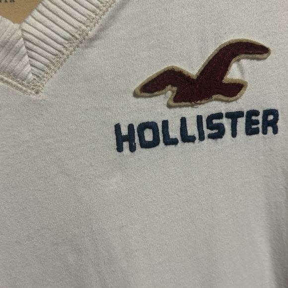 Y2K vintage Hollister logo v neck long sleeve - Picture 2 of 12